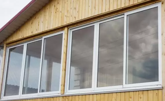 Алюминиевые окна на террасе